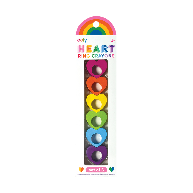 Heart Ring Crayons -6pk
