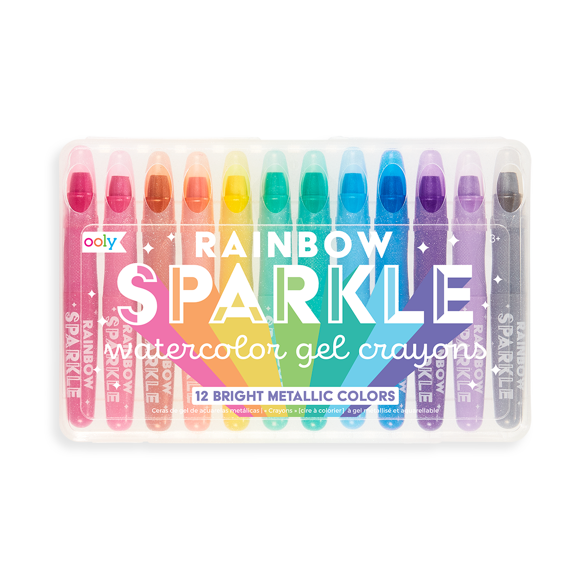 Rainbow Sparkle Metallic Watercolour Crayons