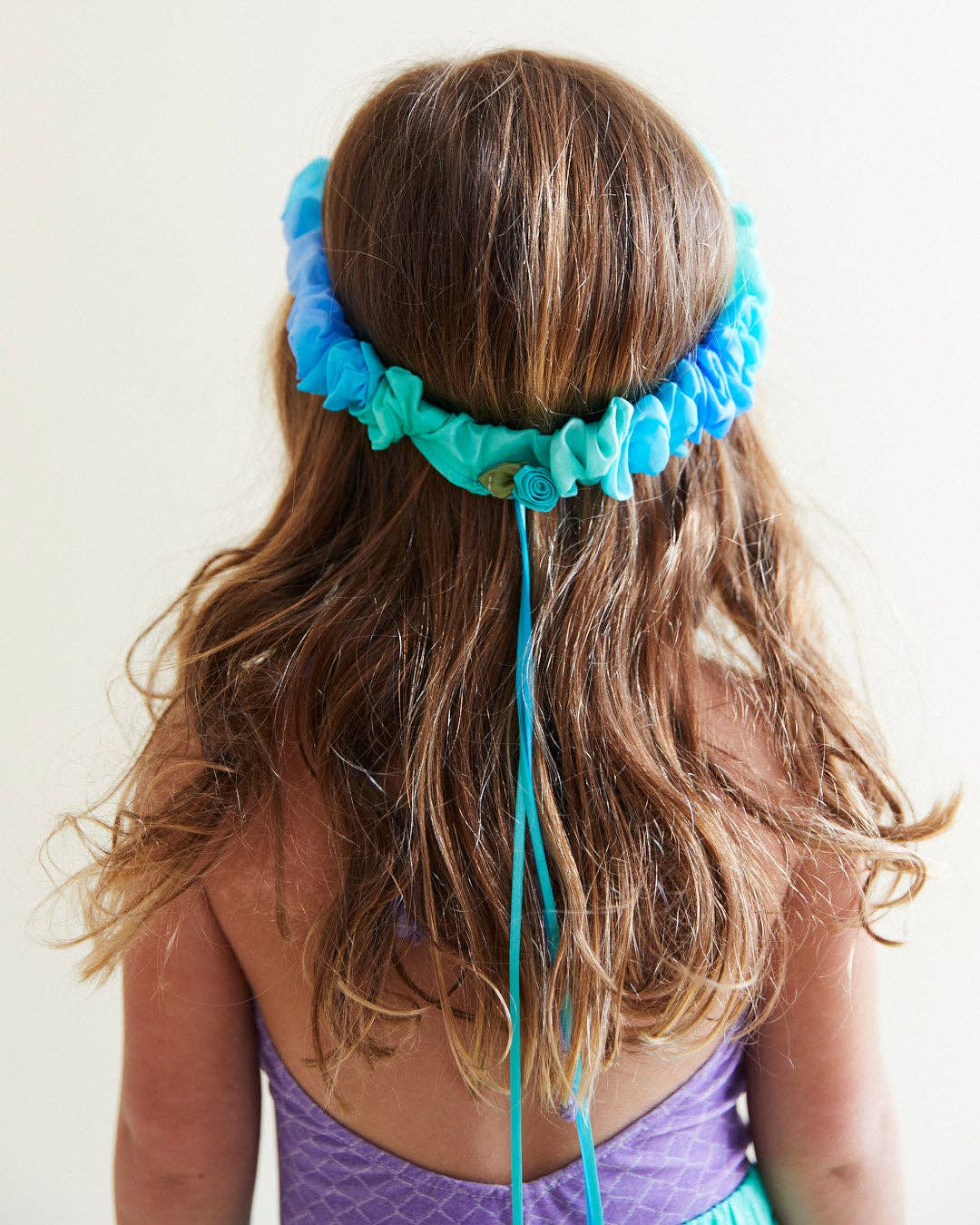 Mermaid Headband - Silk Garland for Dress Up & Pretend Play