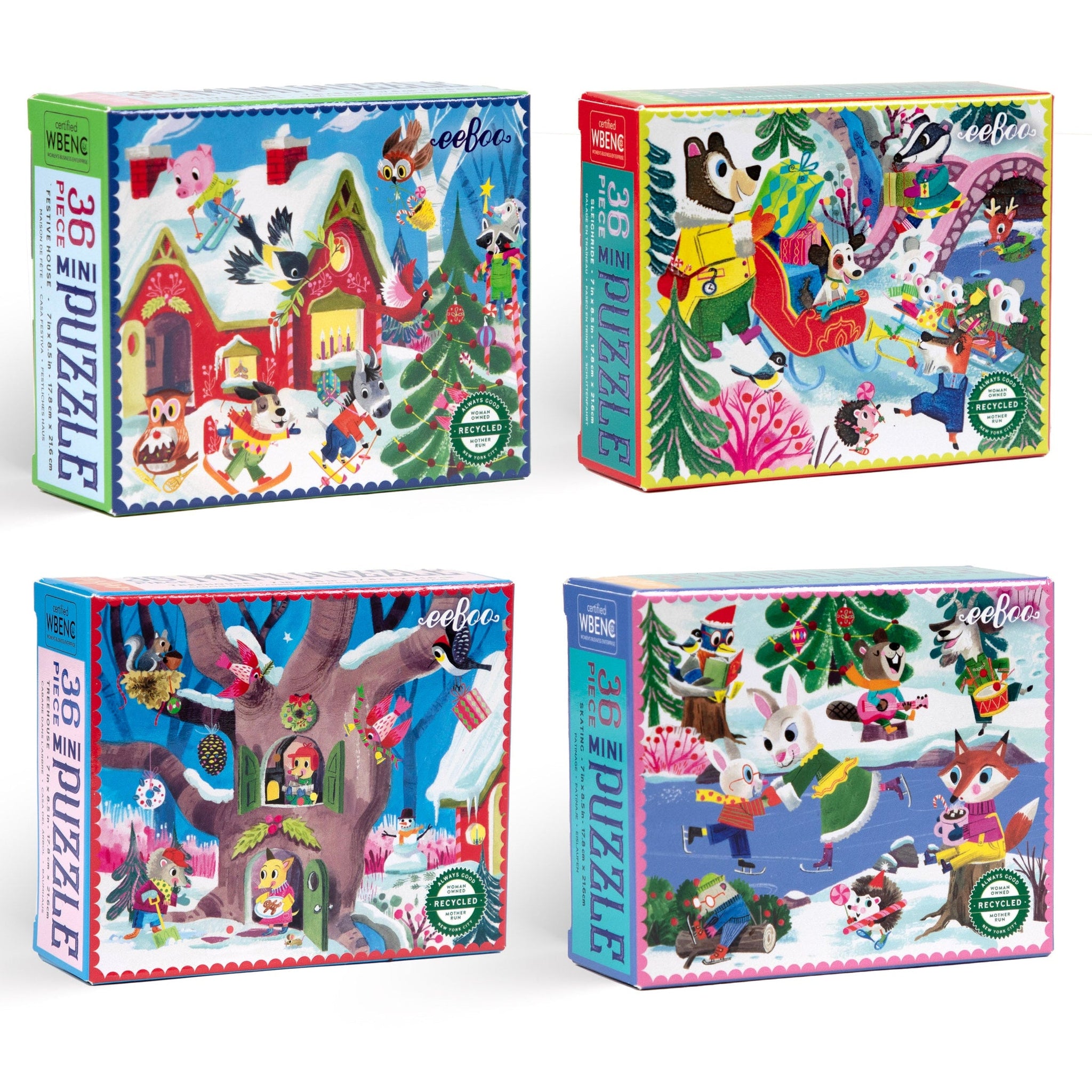 Mini Puzzles- eeBoo Holiday 36 piece
