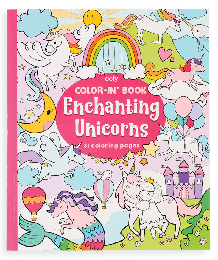 Ooly Colour-in’ book: enchanting unicorns