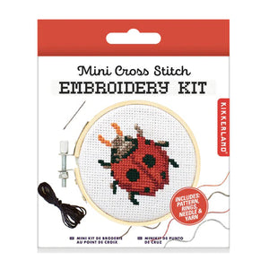 Cross Stitch Embroidery- ladybug