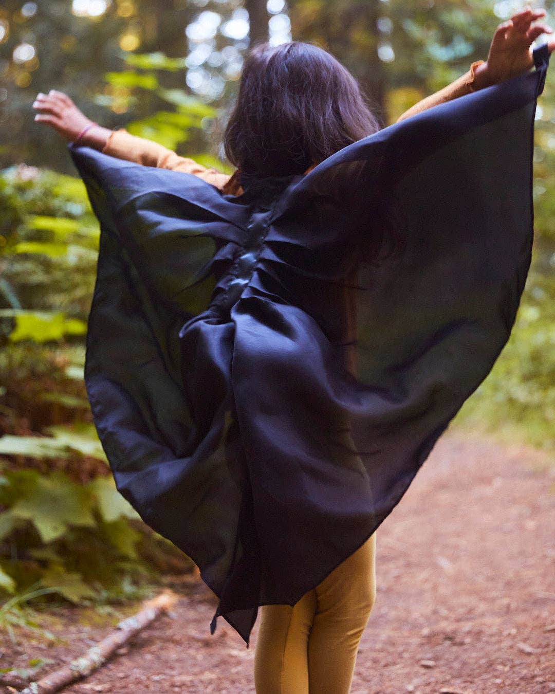 100% Silk Bat Wings - Dress-Up Play, Pretend Play, Halloween