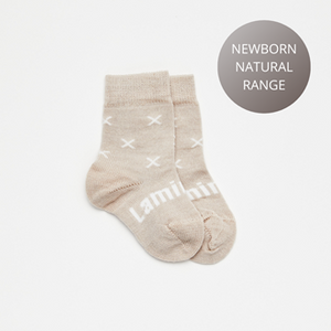 Lamington Oatmeal Baby Crew socks