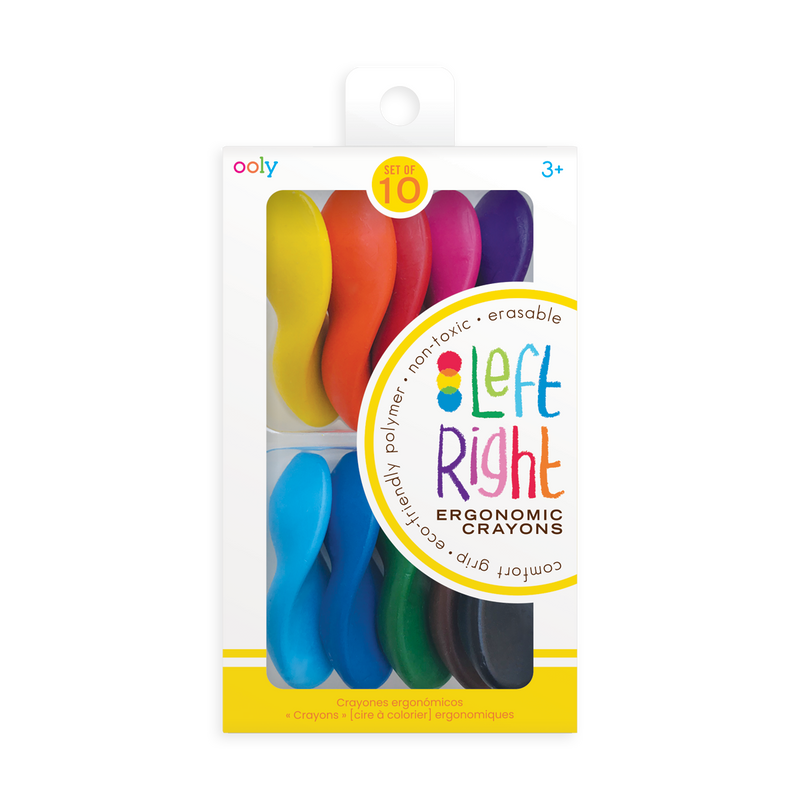 Ooly-Left Right Crayons- 10pk
